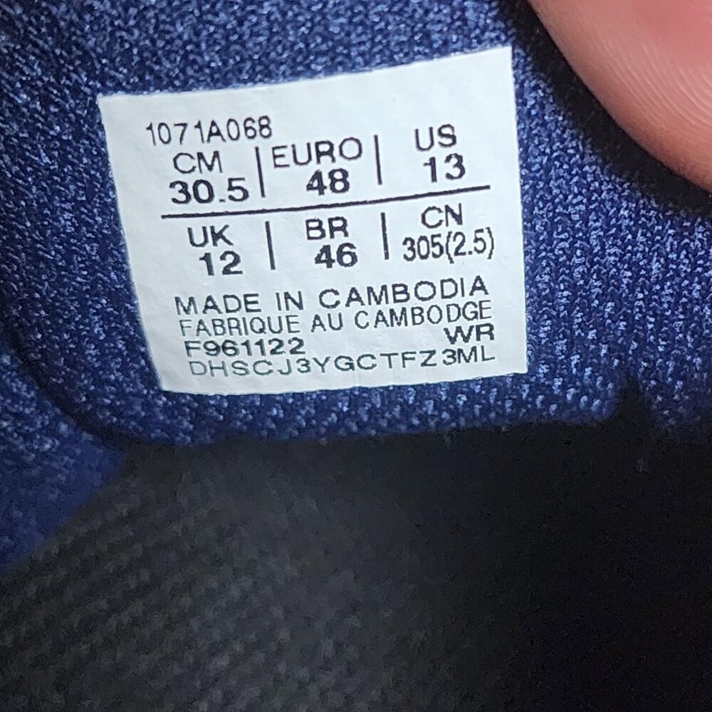 Asics GEL-RENMA Shoes Mens Size 13 Navy Blue Pickleball Court Gum Sole 1071A068 - Picture 13 of 14